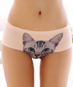 Lovely Kitten Printed Breathable Cotton Women’s Panties Bras & Lingerie FASHION & STYLE cb5feb1b7314637725a2e7: Beige|Pink|Sky Blue|White