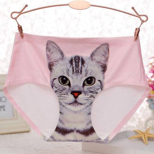 Lovely Kitten Printed Breathable Cotton Women’s Panties Bras & Lingerie FASHION & STYLE cb5feb1b7314637725a2e7: Beige|Pink|Sky Blue|White