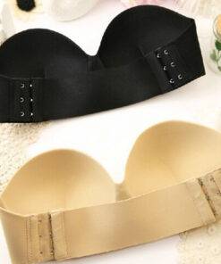 Cute Comfortable Push-Up Invisible Strapless Bra Bras & Lingerie FASHION & STYLE cb5feb1b7314637725a2e7: Beige|Black 