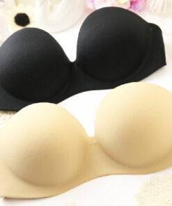 Cute Comfortable Push-Up Invisible Strapless Bra Bras & Lingerie FASHION & STYLE cb5feb1b7314637725a2e7: Beige|Black 