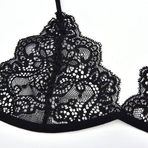 Cute Summer Ultrathin Floral Lace Bra Bras & Lingerie FASHION & STYLE cb5feb1b7314637725a2e7: Black|White