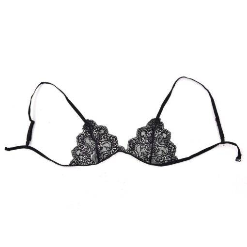 Cute Summer Ultrathin Floral Lace Bra Bras & Lingerie FASHION & STYLE cb5feb1b7314637725a2e7: Black|White