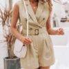 Women’s Summer Cotton Jumpsuit Dresses & Jumpsuits FASHION & STYLE cb5feb1b7314637725a2e7: Khaki|Pink|White