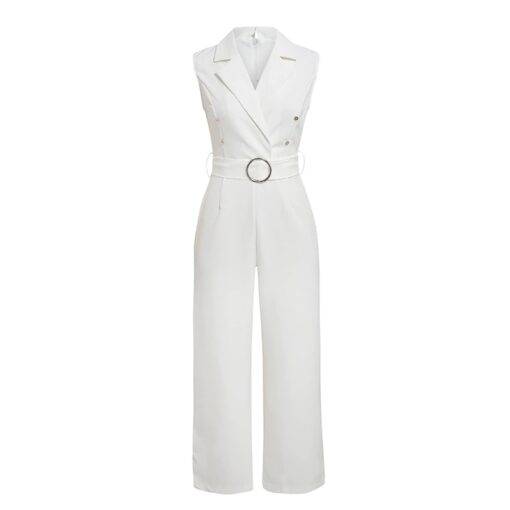 Classic Jumpsuit with Sashes Dresses & Jumpsuits FASHION & STYLE cb5feb1b7314637725a2e7: Black|Stripe|White