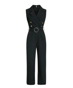 Classic Jumpsuit with Sashes Dresses & Jumpsuits FASHION & STYLE cb5feb1b7314637725a2e7: Black|Stripe|White 