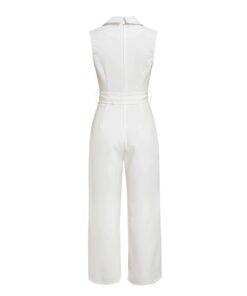 Classic Jumpsuit with Sashes Dresses & Jumpsuits FASHION & STYLE cb5feb1b7314637725a2e7: Black|Stripe|White 