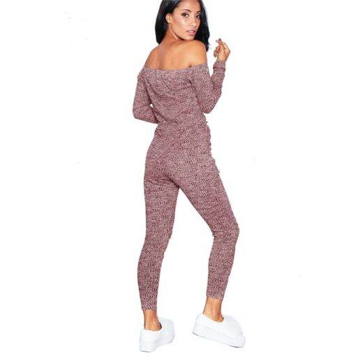 Women’s Off Shoulder Long Sleeved Knitted Jumpsuit Dresses & Jumpsuits FASHION & STYLE cb5feb1b7314637725a2e7: 1|2|3|4