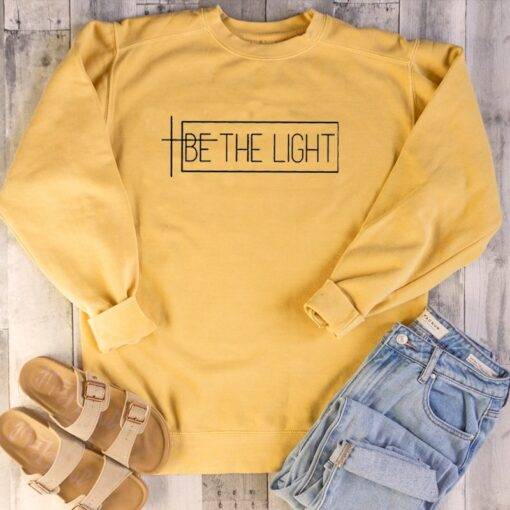 Women’s To Be Light Printed Sweatshirt FASHION & STYLE Sweaters & Sweatshirts cb5feb1b7314637725a2e7: Black|Gray|Pink|White|Yellow