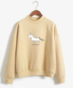 Women’s Unicorn Printed Sweatshirt FASHION & STYLE Sweaters & Sweatshirts cb5feb1b7314637725a2e7: Black|Blue|Grey|Khaki|Navy|Pink|White|Wine 