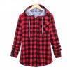 Women’s Plaid Warm Cotton Hoodie FASHION & STYLE Sweaters & Sweatshirts cb5feb1b7314637725a2e7: Blue|Gray|Green|Red