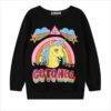 Women’s Unicorn Printed Sweatshirt FASHION & STYLE Sweaters & Sweatshirts cb5feb1b7314637725a2e7: Black|White