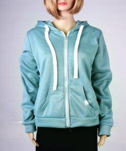 Women’s Pastel Color Zipper Hoodie FASHION & STYLE Sweaters & Sweatshirts cb5feb1b7314637725a2e7: Black|Blue|Burgundy|Pink 