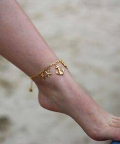 Women’s Summer Sea Design Anklets Anklets JEWELRY & ORNAMENTS cb5feb1b7314637725a2e7: Gold|Silver 