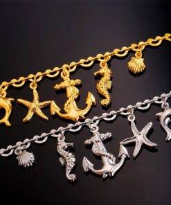 Women’s Summer Sea Design Anklets Anklets JEWELRY & ORNAMENTS cb5feb1b7314637725a2e7: Gold|Silver 