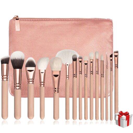 Makeup Brushes with Leather Cases 15 pcs/Set BEAUTY & SKIN CARE Makeup Products 95c3a690b3a13dffbdf70e: 10 Pcs/Pink/Cylinder|10 Pcs/White/Cylinder|15 Pcs/Brown|15 Pcs/Brown with Bag|15 Pcs/Pink|15 Pcs/Pink with Bag|15 Pcs/White with Bag|9 Pcs/Brown|9 Pcs/Pink