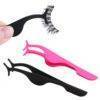 Professional Stainless Steel Eyelash Tweezers BEAUTY & SKIN CARE Makeup Products cb5feb1b7314637725a2e7: Black|Pink