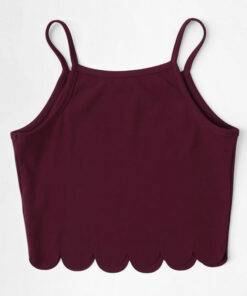 Women’s Burgundy Short Cami Top Camisoles & Thermals FASHION & STYLE cb5feb1b7314637725a2e7: Red 