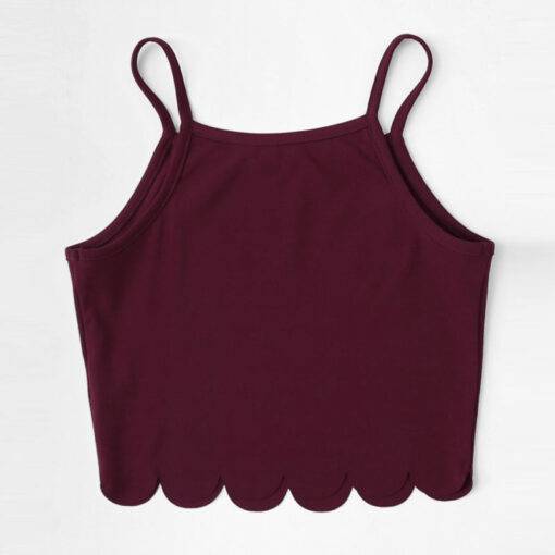 Women’s Burgundy Short Cami Top Camisoles & Thermals FASHION & STYLE cb5feb1b7314637725a2e7: Red