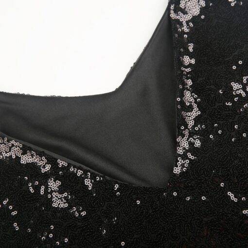 Backless Sequined Party Top Camisoles & Thermals FASHION & STYLE cb5feb1b7314637725a2e7: Black