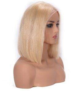 Lace Front Human Hair Blonde Short Bob Wig BEAUTY & SKIN CARE Hair Extension & Wigs cb5feb1b7314637725a2e7: #613 