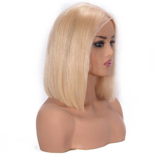 Lace Front Human Hair Blonde Short Bob Wig BEAUTY & SKIN CARE Hair Extension & Wigs cb5feb1b7314637725a2e7: #613