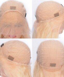 Lace Front Human Hair Blonde Short Bob Wig BEAUTY & SKIN CARE Hair Extension & Wigs cb5feb1b7314637725a2e7: #613 