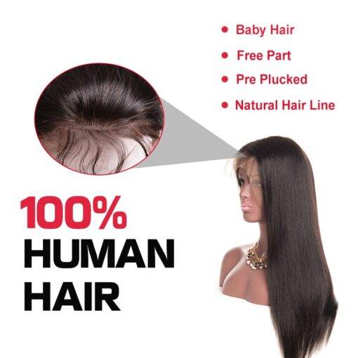 Malaysian Straight Black Wig BEAUTY & SKIN CARE Hair Extension & Wigs cb5feb1b7314637725a2e7: Natural Black
