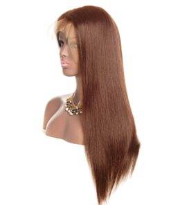 Light Brown Long Straight Lace Remy Human Hair Wig BEAUTY & SKIN CARE Hair Extension & Wigs cb5feb1b7314637725a2e7: Brown 