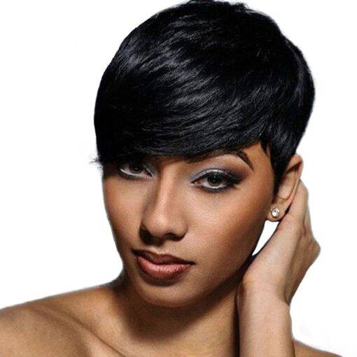 Women’s Cabaret Short Black Wig BEAUTY & SKIN CARE Hair Extension & Wigs cb5feb1b7314637725a2e7: Black