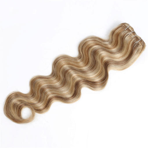 Highlights Blonde Body Wave Clip-In Remy Human Hair Extensions Set BEAUTY & SKIN CARE Hair Extension & Wigs 5d87c5061aba3012870240: 12 inches|14 inches|16 inches|18 inches|20 inches|22 inches|24 inches