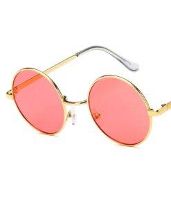 Women’s Metal Frame Round Shaped Sunglasses FASHION & STYLE Sunglasses & Frames cb5feb1b7314637725a2e7: Blue|Green|Grey Gold|Gry|Lemon|Peach|Pink|Purple 