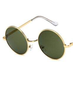 Women’s Metal Frame Round Shaped Sunglasses FASHION & STYLE Sunglasses & Frames cb5feb1b7314637725a2e7: Blue|Green|Grey Gold|Gry|Lemon|Peach|Pink|Purple 