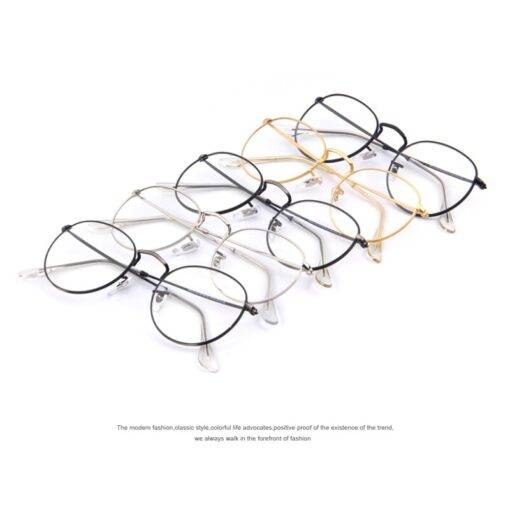 Oval Retro Glasses Frames FASHION & STYLE Sunglasses & Frames b355aebd2b662400dcb0d5: Black|Bronze|Gold|Gray|Silver