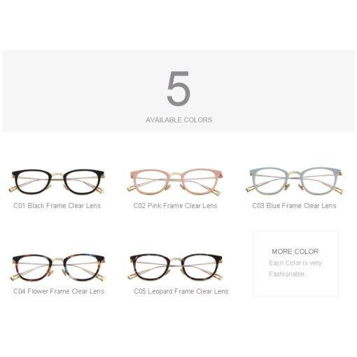 Women’s Retro Cat Eye Eyeglasses FASHION & STYLE Sunglasses & Frames b355aebd2b662400dcb0d5: Black|Blue|Flower|Leopard|Pink