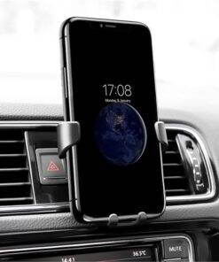 Car Leather Phone Holder Mobile Accessories PHONES & GADGETS cb5feb1b7314637725a2e7: Black 