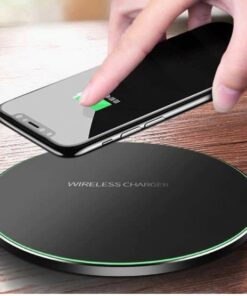 LED Frame Wireless Charger Pad Mobile Accessories PHONES & GADGETS cb5feb1b7314637725a2e7: Black 