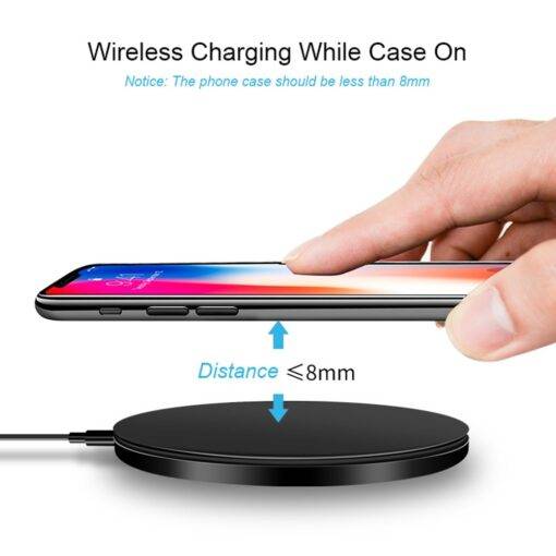 LED Frame Wireless Charger Pad Mobile Accessories PHONES & GADGETS cb5feb1b7314637725a2e7: Black