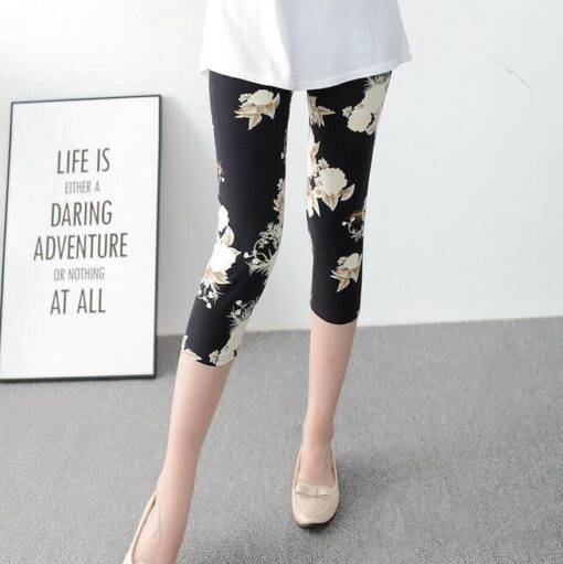 Women’s Printed Capri Leggings FASHION & STYLE Jeans & Jeggings cb5feb1b7314637725a2e7: as picture