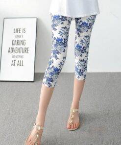 Women’s Printed Capri Leggings FASHION & STYLE Jeans & Jeggings cb5feb1b7314637725a2e7: as picture 