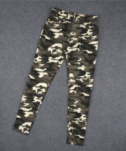 Women’s Military Army Camouflage Jeans FASHION & STYLE Jeans & Jeggings cb5feb1b7314637725a2e7: Army Green 