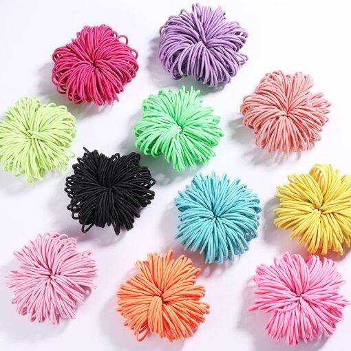 Elastic Nylon Hairbands 100 pcs Set Children & Baby Fashion FASHION & STYLE cb5feb1b7314637725a2e7: Black|Colorful|Lavender|Light Green|Navy Blue|Orange|Pink|Red|Rose Red|Sky Blue|Yellow