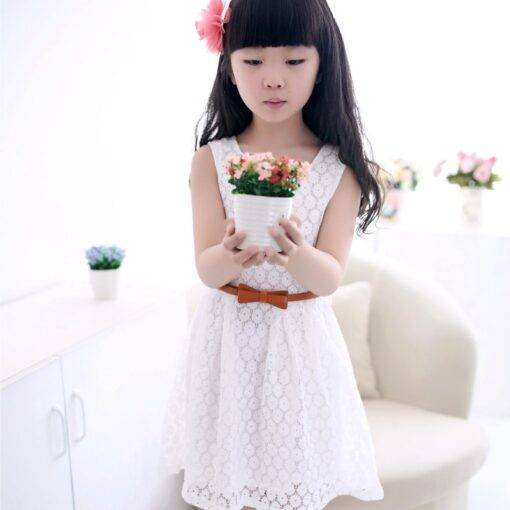 Girl’s Summer Party A-Line Dresses Children & Baby Fashion FASHION & STYLE cb5feb1b7314637725a2e7: Lavender|Pink|Red|White