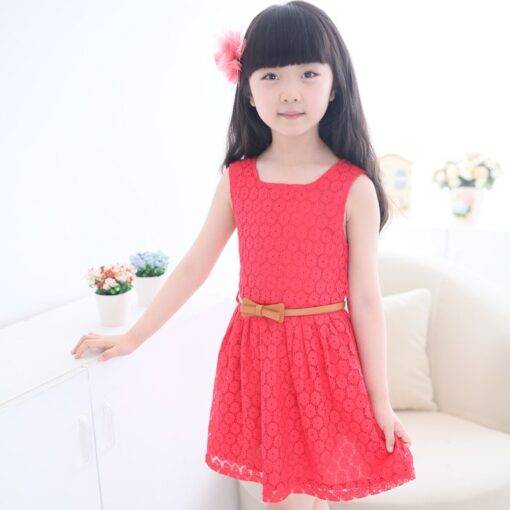 Girl’s Summer Party A-Line Dresses Children & Baby Fashion FASHION & STYLE cb5feb1b7314637725a2e7: Lavender|Pink|Red|White