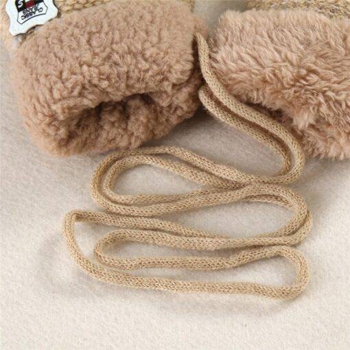 Extra Warm Knitted Gloves Children & Baby Fashion FASHION & STYLE cb5feb1b7314637725a2e7: Beige|Black|Dark Coffee|Gray|Green|Navy Blue