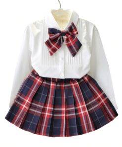 Girl’s School Style Cotton Clothing Set Children & Baby Fashion FASHION & STYLE cb5feb1b7314637725a2e7: 1|2|3|4|5|6|7|8 