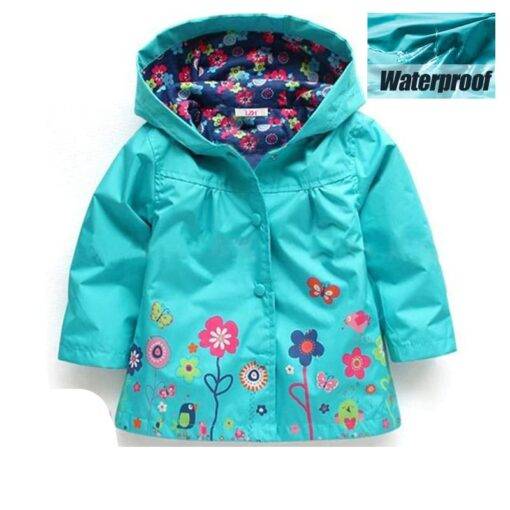 Girl’s Bright Floral Nylon Jacket Children & Baby Fashion FASHION & STYLE cb5feb1b7314637725a2e7: Black|Blue|Dark Blue|Dark Green|Green|Lavender|Pink|Red|Rose Red|Yellow