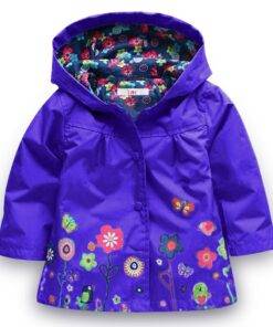 Girl’s Bright Floral Nylon Jacket Children & Baby Fashion FASHION & STYLE cb5feb1b7314637725a2e7: Black|Blue|Dark Blue|Dark Green|Green|Lavender|Pink|Red|Rose Red|Yellow 