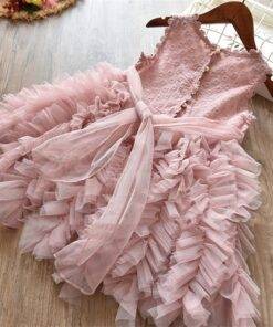 Baby Girl’s Ruffled Ball Gown Dress Children & Baby Fashion FASHION & STYLE cb5feb1b7314637725a2e7: Pink|White 