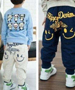 Cotton Casual Boys Pants Children & Baby Fashion FASHION & STYLE cb5feb1b7314637725a2e7: Dark Blue|Gray 