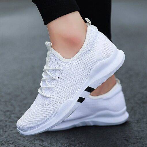 Women’s Breathable Lace-Up Sneakers SHOES, HATS & BAGS Sports Shoes & Floaters cb5feb1b7314637725a2e7: Black|Black and White|Gray|White